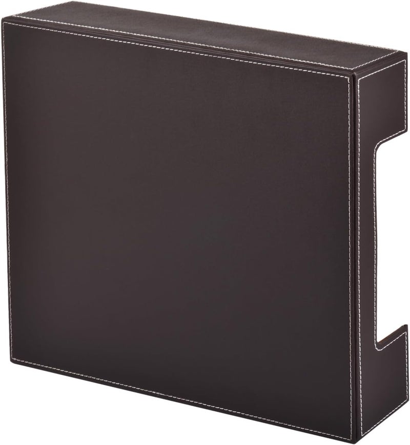 XNONE Leather Letter Tray, Office Supplies Desk Organizer for Mail Paper Files Magazines Jewelry Cosmetics,Luxury Letter Holder&Multipurpos Stackable Office Desktop Storage Box,Coffee - Image 4